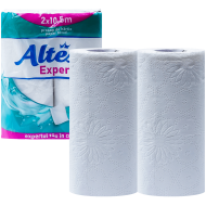 Rola prosop de hartie din celuloza, alba, Altessa Expert, 2 straturi, 2 role, 10.5 M